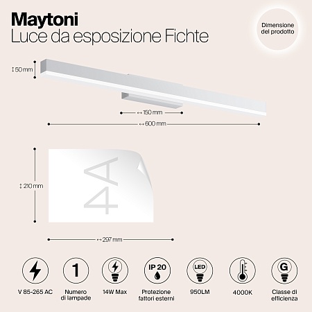 Подсветка Maytoni MIR012WL-L14W4K - фото