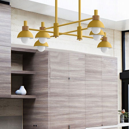 Подвесной Реечный Светильник Fanta Long Yellow Imperiumloft 101570-26 - фото