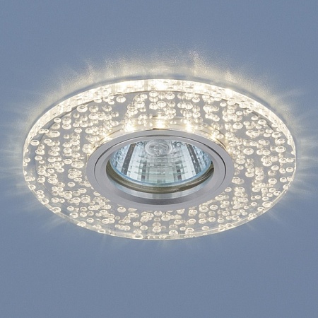 Точечный светильник с LED подсветкой 2199 MR16 CL зеркальный/прозрачный - фото