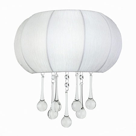 Бра ST-Luce Хром/Белый, Прозрачный E14 2*40W SL350.051.02 - фото