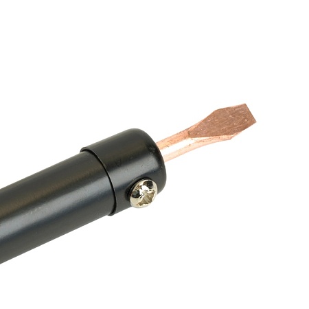 Паяльник с деревянной ручкой 30W, нихромовый нагреватель, долговечное жало, 230В STEKKER PLE110-30 - фото