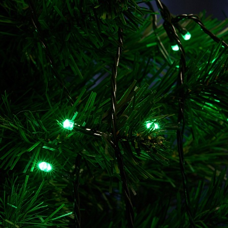 Светодиодная гирлянда Feron CL06 линейная 20м + 3м 230V зеленый, c питанием от сети, с контроллером, зеленый шнур - фото