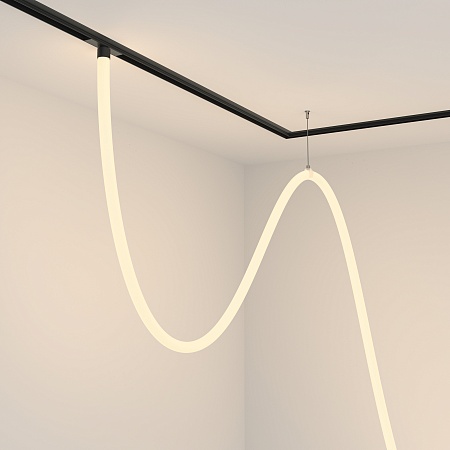 Трековая система Technical подвесная магнитная чёрная 200x200 TS-X-200-TR101-2-100W3K-B