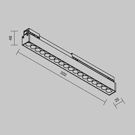 Уличный трековый светильник Outdoor O-TR02-2-S-18WB4K - фото