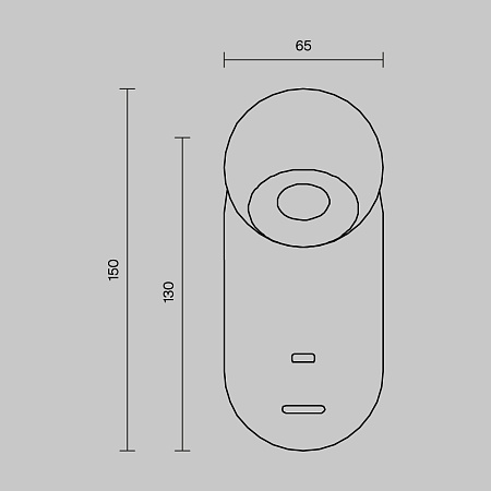 Настенный светильник (бра) Maytoni MOD434WL-L5BS3K - фото