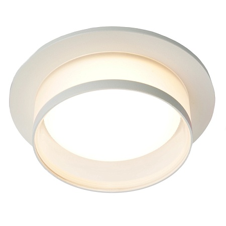 Светильник встраиваемый Feron DL500 потолочный GX53 белый круг - фото