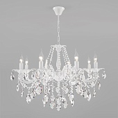 Потолочный светильник Eurosvet 10108/8 белый/прозрачный хрусталь Strotskis