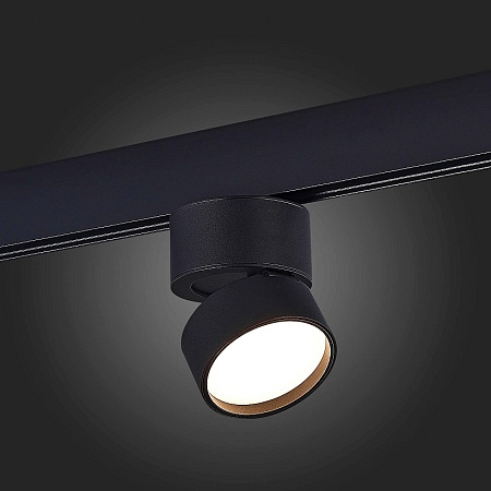 Магнитный трековый светильник Черный LED 1*9W 4000K 600Lm Ra>90 120° IP20 D85xH126 48V ST809.446.09 - фото
