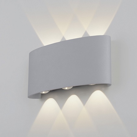 Пылевлагозащищенный светодиодный светильник Twinky Trio серый IP54 1551 Techno LED серый Elektrostandard - фото