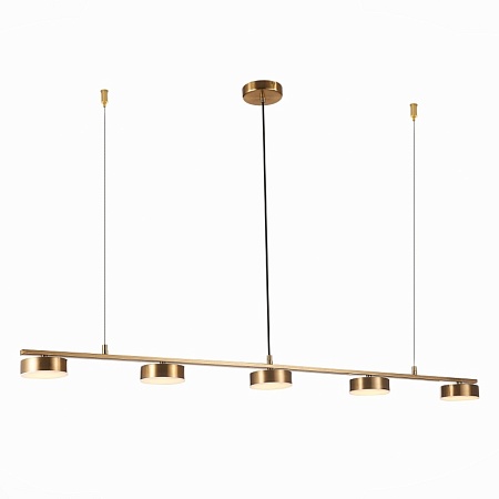 Светильник подвесной ST-Luce Латунь/Латунь LED 5*7W 3000K SL6000.303.05 - фото