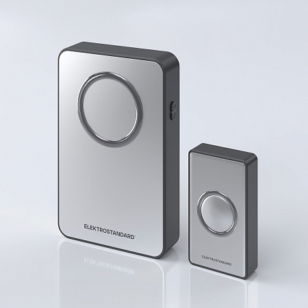 Звонок беспроводной 38M IP20 DBQ27M WL Серебро/Чёрный Elektrostandard - фото