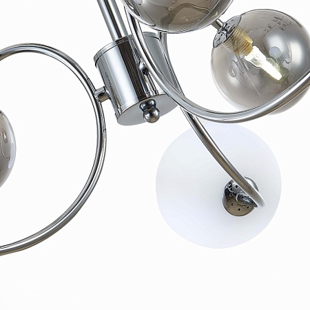 Светильник потолочный Хром/Белый, Дымчатый G9 LED 6*5W SLE220912-06 - фото