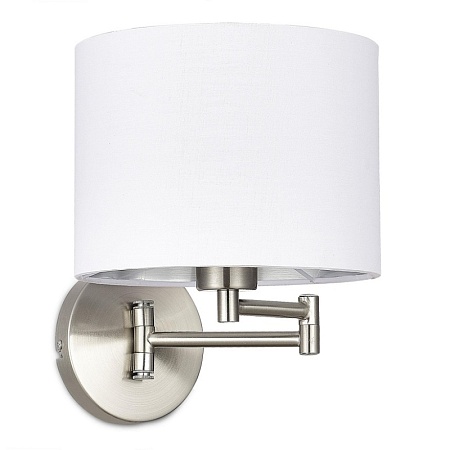 Светильник настенный Никель/Белый, Серебристый E27 1*40W SLE300551-01 - фото