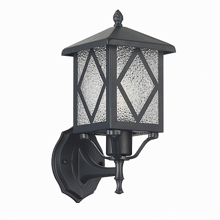Светильник уличный настенный ST-Luce Черный/Черный, Прозрачный E27 1*60W SL084.401.01 - фото