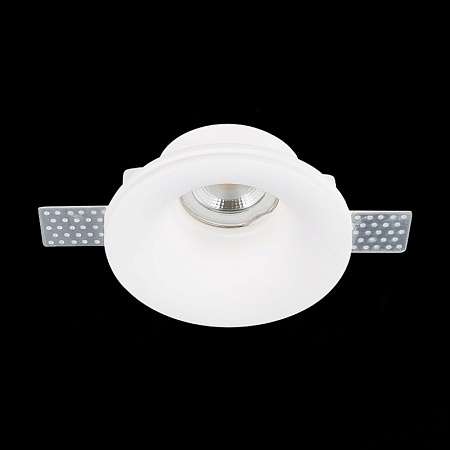 Св-к встр. из гипса Белый GU10 1*50W IP20 D120xH50 180-240V Без ламп ST254.318.01 - фото