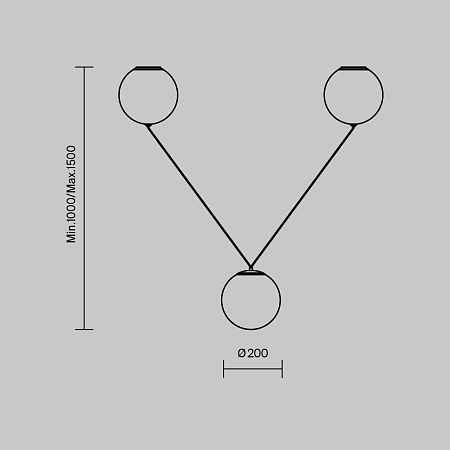 Подвесной светильник Maytoni MOD427PL-L30B3K - фото