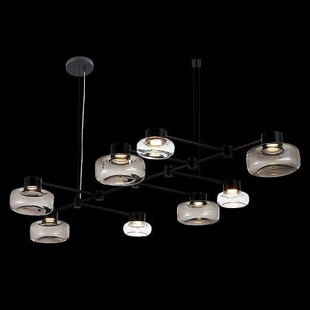 Светильник подвесной ST-Luce Черный/Дымчатый, Прозрачный LED 8*3W 3000K SL6005.403.08 - фото