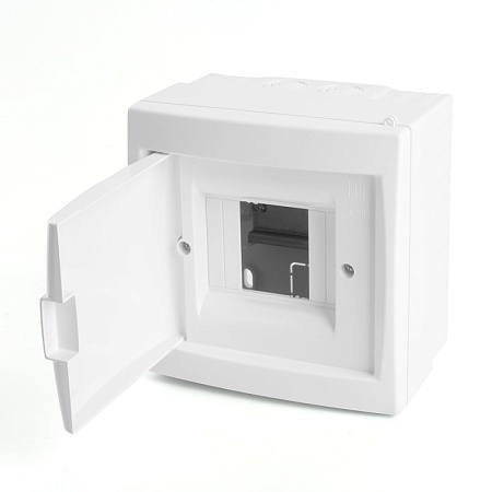 Бокс настенный STEKKER EBX50-3/04-20 4 модуля, белый, пластик, серия Standart - фото