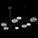 Светильник подвесной ST-Luce Черный/Дымчатый, Прозрачный LED 8*3W 3000K SL6005.403.08 - фото