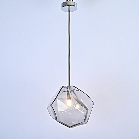 Подвесной Светильник Color Ice Cube Pendant Jevio 1 Серый Imperiumloft 178462-26 - фото