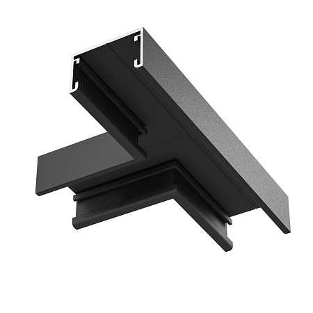 Т- образный коннектор накладной Basity, черный - фото