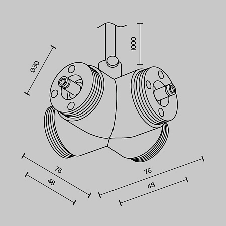 Комплектующие для систем освещения с токоведущими элементами Technical CA017TX-P-B - фото