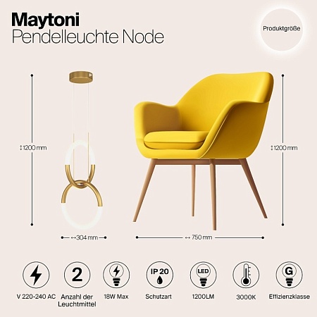 Подвесной светильник Maytoni Node MOD165PL-L18B3K - фото