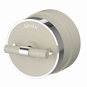 Переключатель/выключатель одноклавишный Vintage слоновая кость матовый/хром W5812055