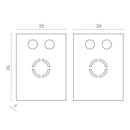 Торцевая заглушка SKYFLAT (2 шт) ST-Luce Черный ST069.409.12 - фото