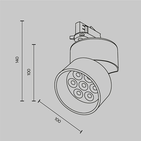 Трековый светильник Technical Alfa TR199-3-15W4K-M-W - фото