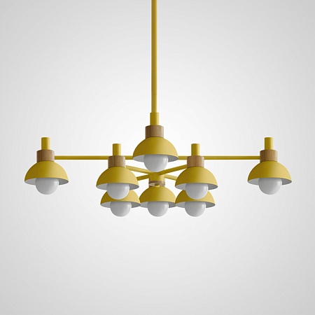 Люстра На Штанге Fanta A 8 Lights Yellow Imperiumloft 101568-26 - фото