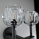 Бра Boule De Cristal Double Sconce Brass Черный Imperiumloft 178385-22 - фото