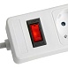 Сетевой фильтр 3-местный с/з STEKKER HM20-31-03 3x1мм2, 3 м, 250В, 16А, серия Optima, белый - фото