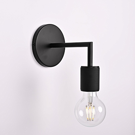 Бра Rh Utilitaire Single Sconce Black Imperiumloft 123284-22 - фото