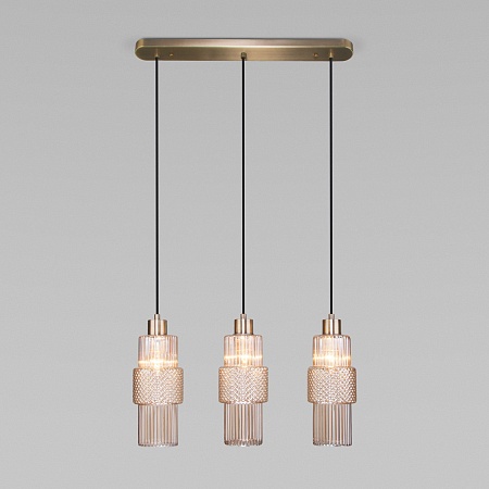 Подвесной акцентный светильник Eurosvet 50209/3 бронза - фото