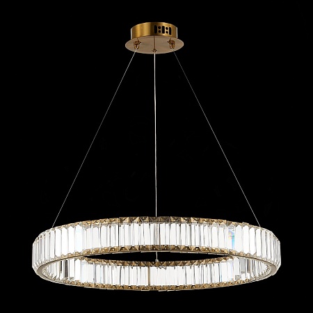 Люстра подвесная ST-Luce Латунь/Прозрачный LED 1*40W 4000K SL1622.363.01 - фото