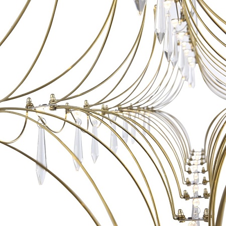 Светильник подвесной ST-Luce Золотистый/Прозрачный LED 1*23W 4000K SL6603.203.23 - фото