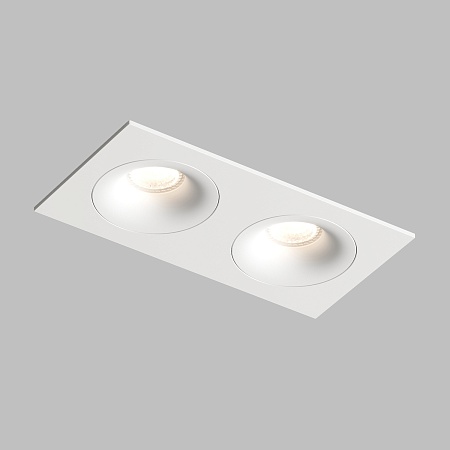 DK2122-WH Встраиваемый светильник, IP 20, 50 Вт, GU10, белый, алюминий - фото