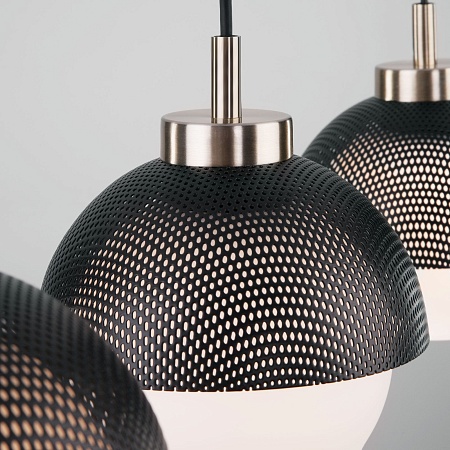 Подвесной акцентный светильник Eurosvet 50106/3 античная бронза/черный - фото