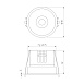 Светильник встраиваемый светодиодный Forte 15W 4000K титан 25071/LED Elektrostandard - фото
