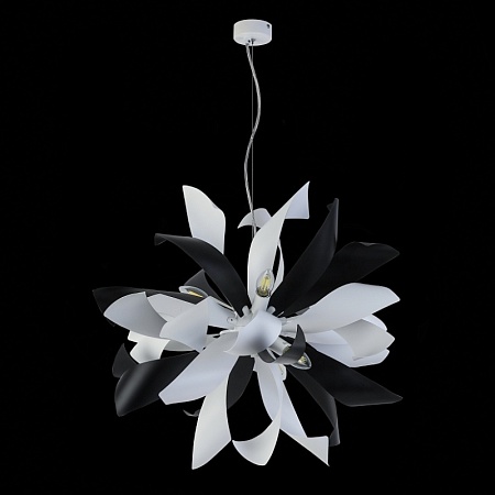 Люстра подвесная ST-Luce Черный, Белый/Черный, Белый E14 6*40W SL453.453.06E - фото