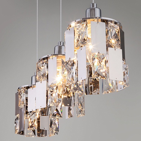 Подвесной акцентный светильник Eurosvet 50101/3 хром - фото