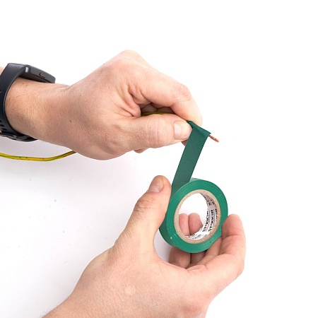 Изоляционная лента STEKKER INTP01315-20 0,13*15 мм. 20 м. зеленая - фото