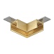 TR5731-SB Угловой элемент для трека SHINE BASE 90° потолок-потолок, сатинированная латунь, алюминий - фото