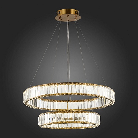 Люстра подвесная ST-Luce Латунь/Прозрачный LED 1*70W 4000K SL1622.303.02 - фото