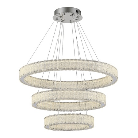 Люстра подвесная ST-Luce Хром/Хром LED 3*95W 3000K SL6008.103.03 - фото