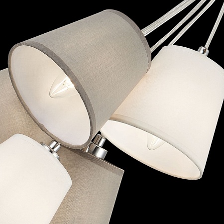 Светильник подвесной Хром/Белый, Серый E14 5*40W SLE300403-05 - фото