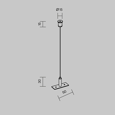 Комплектующие для уличной трековой системы Outdoor O-TR001-PB-H2M - фото