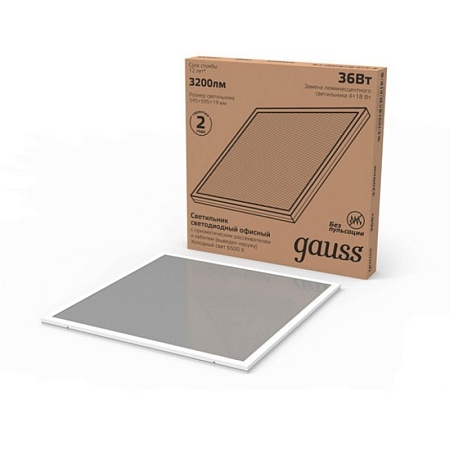 Светодиодная панель GAUSS 842123327_GAUSS - фото