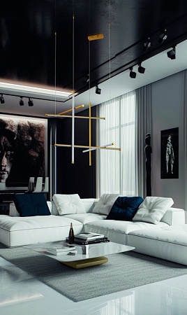 Светильник подвесной ST-Luce Матовое золото LED 1*70W 3000K SL6207.203.70 - фото